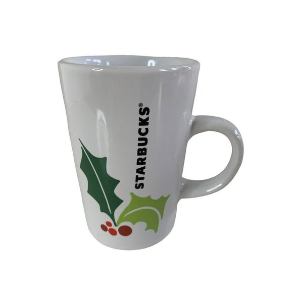 Starbucks 2011 Christmas Holly Coffee Mug Tea Cup - Picture 1 of 6